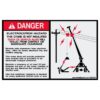 Electrocution Hazard 5x8 - W85887 - Safety Decals - AAxis Distributors