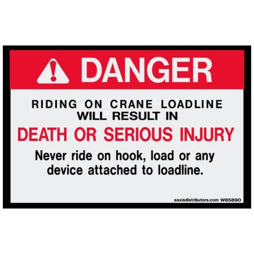 Crane Loadline 5x8 - W85890 - Vinyl Decals - AAxis Distributors