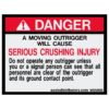 Outriggers Safety Decal 3x4 - W85892 - Vinyl Decals - AAxis Distributors